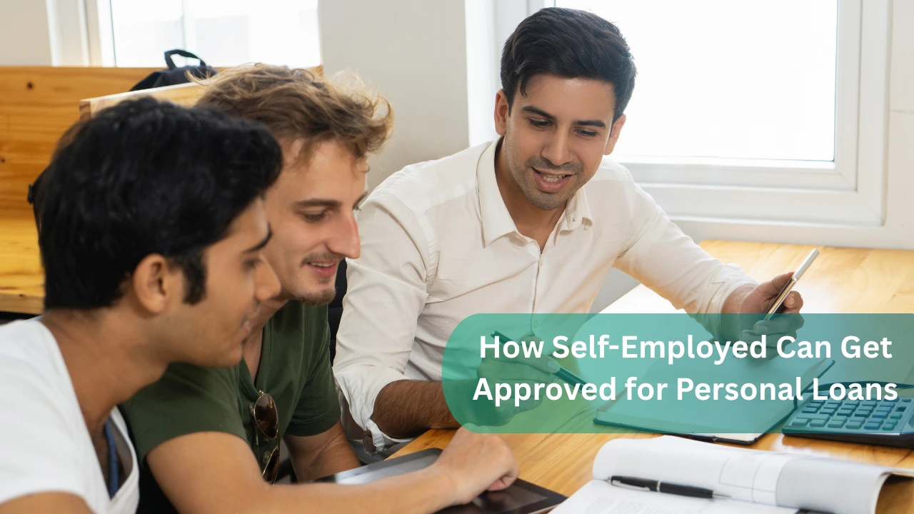 Self-employed individual calculating finances to qualify for a personal loan